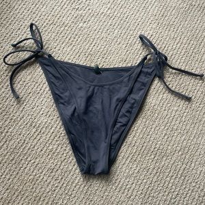 SKIMS Swim Bikini Dipped Tie Bottoms Bottom gunmetal size L